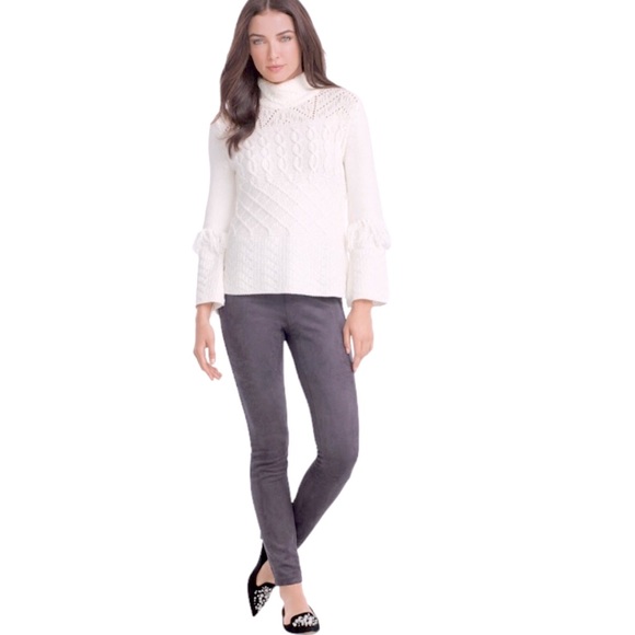 WHBM Ultra-Suede Leggings in Dusk/Gray | 0L - Picture 13 of 13